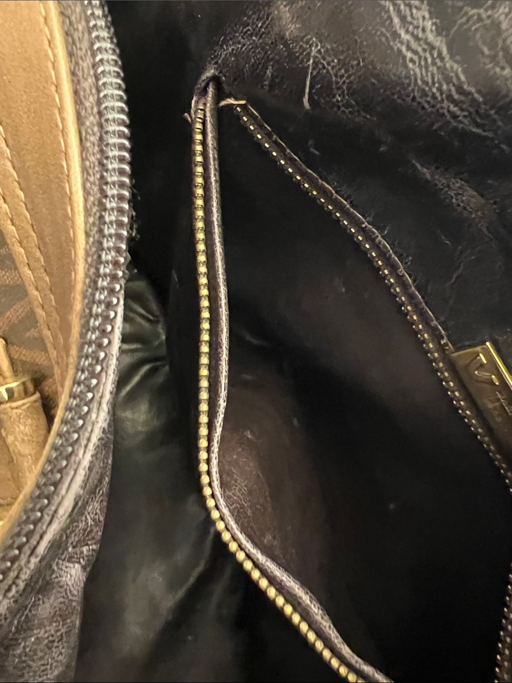 Valentino Brown Monogram Signature Satchel - Picture 8 of 11